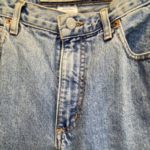 VINTAGE 90'S GUESS JEANS -- Low Waist, Boot Leg, Lt Blue, Style #1060 Never Worn - Picture 4 of 9